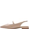 CLARKS WOMENS LOW HEEL SLING BACK SANDAL - SAND PATENT